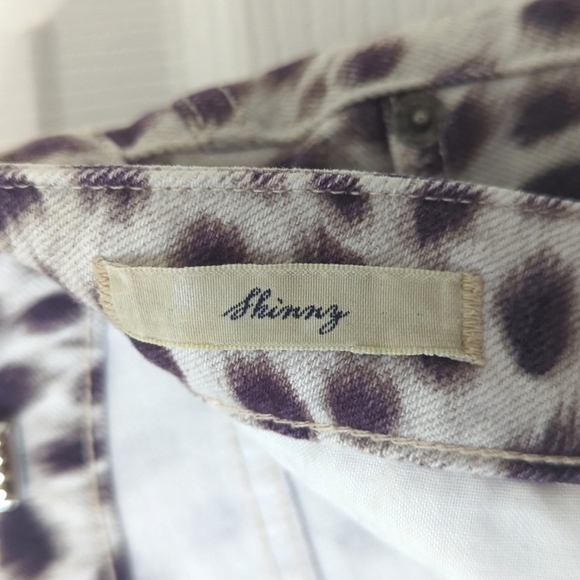 Denim & Supply Ralph Lauren Cheetah Print Mid Rise Ankle Cropped Skinny Jeans 31 - Picture 9 of 16